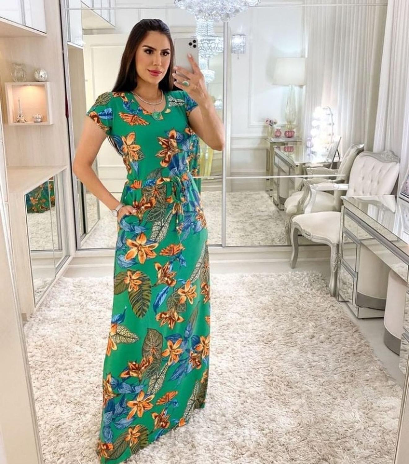 Vestido Evangélico - Cheia de estilo - Vestido Feminino - Magazine Luiza