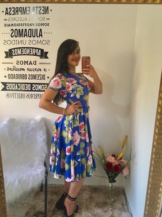 vestido florido evangelico