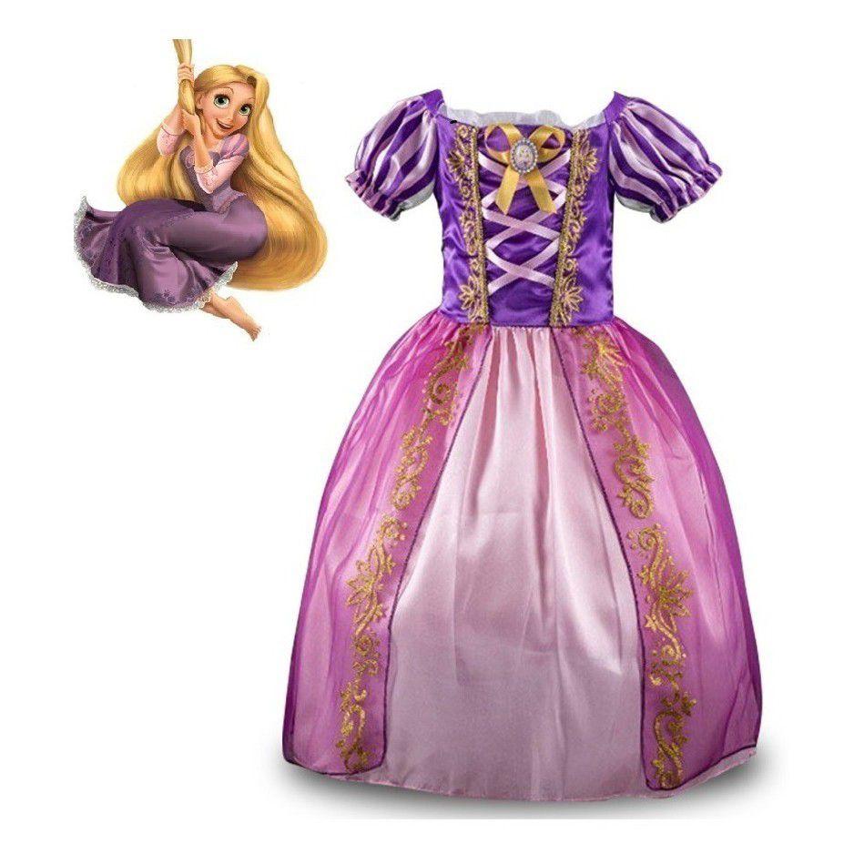 Roupa Da Rapunzel Infantil Vestido Fantasia Infantil Rapunzel