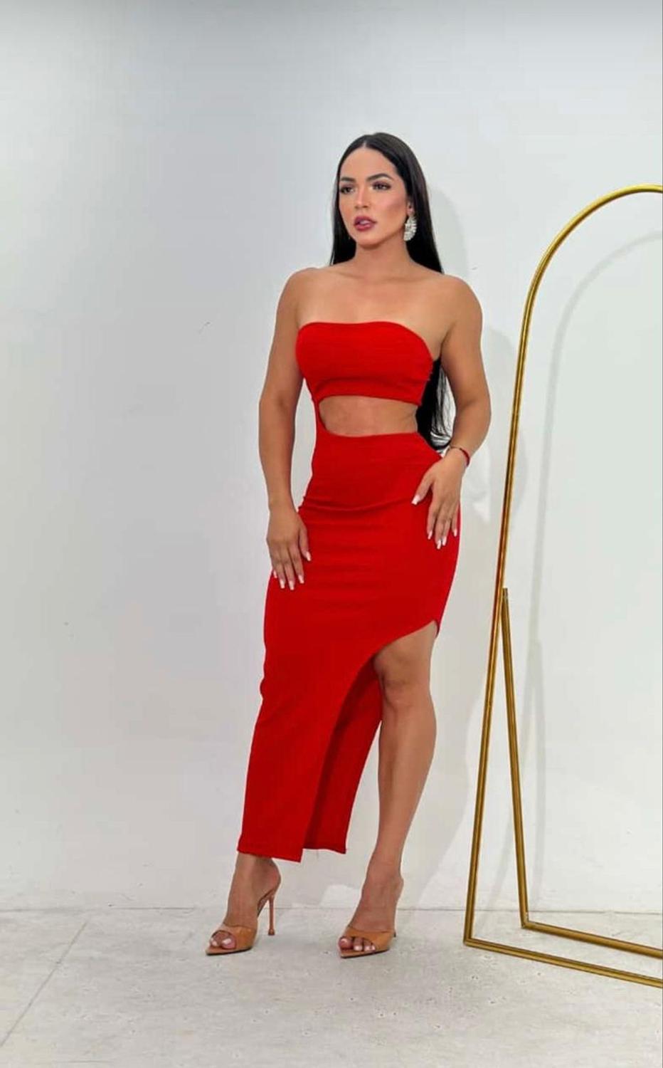 Vestido Tomara Que Caia Vestido Lascado Na Perna Vestido Feminina