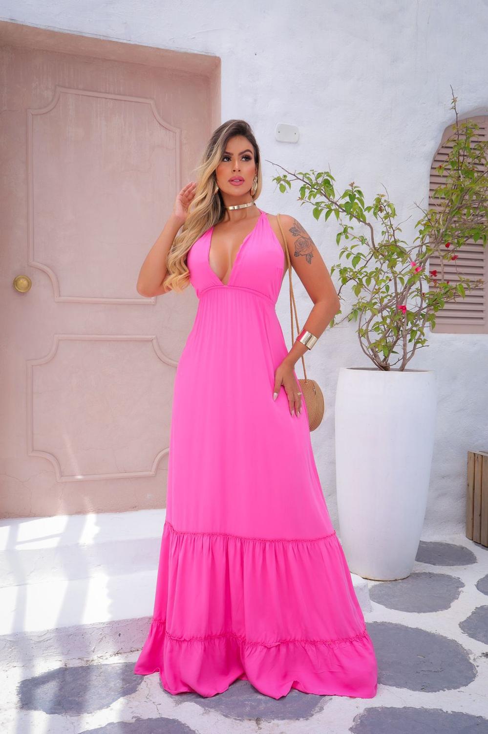 Casamento A Tarde Roupa Feminina Vestido Longo Casamento A Tarde - Main Image