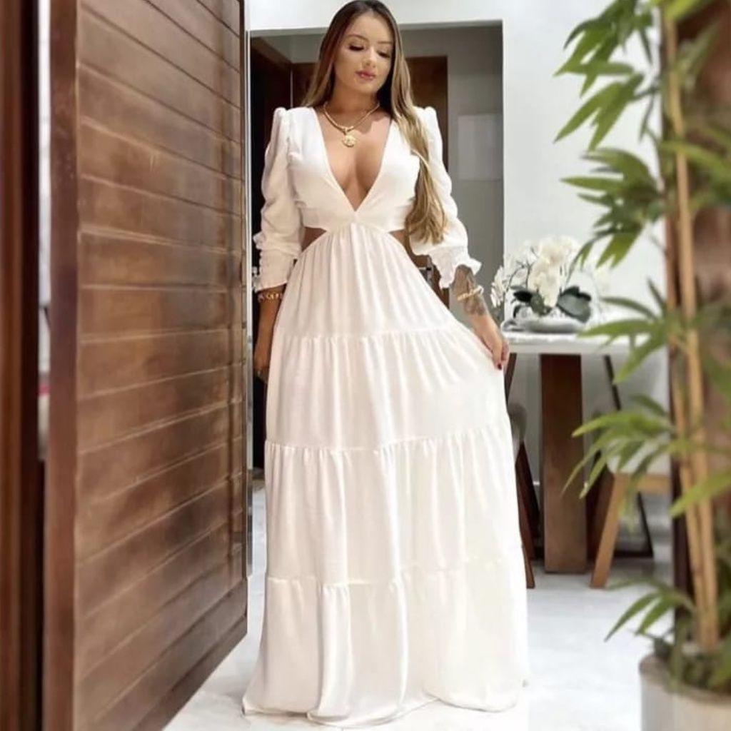 Vestido Decotado Vestidos Longos Com Decotes Ousados Vestido