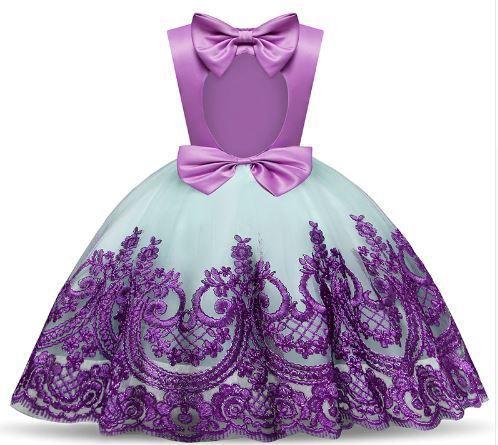vestido de princesa roxo infantil