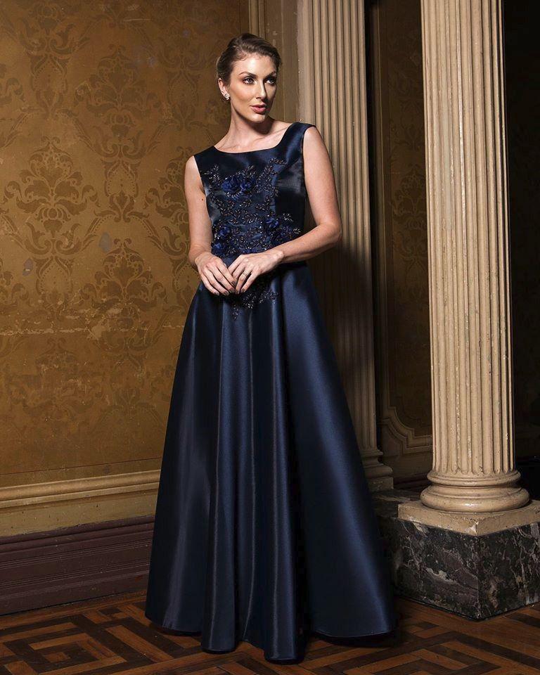 Vestido Festa Madrinha Mãe Noiva Romântico Aplicação Flores - Phize - Moda  Feminina - Magazine Luiza