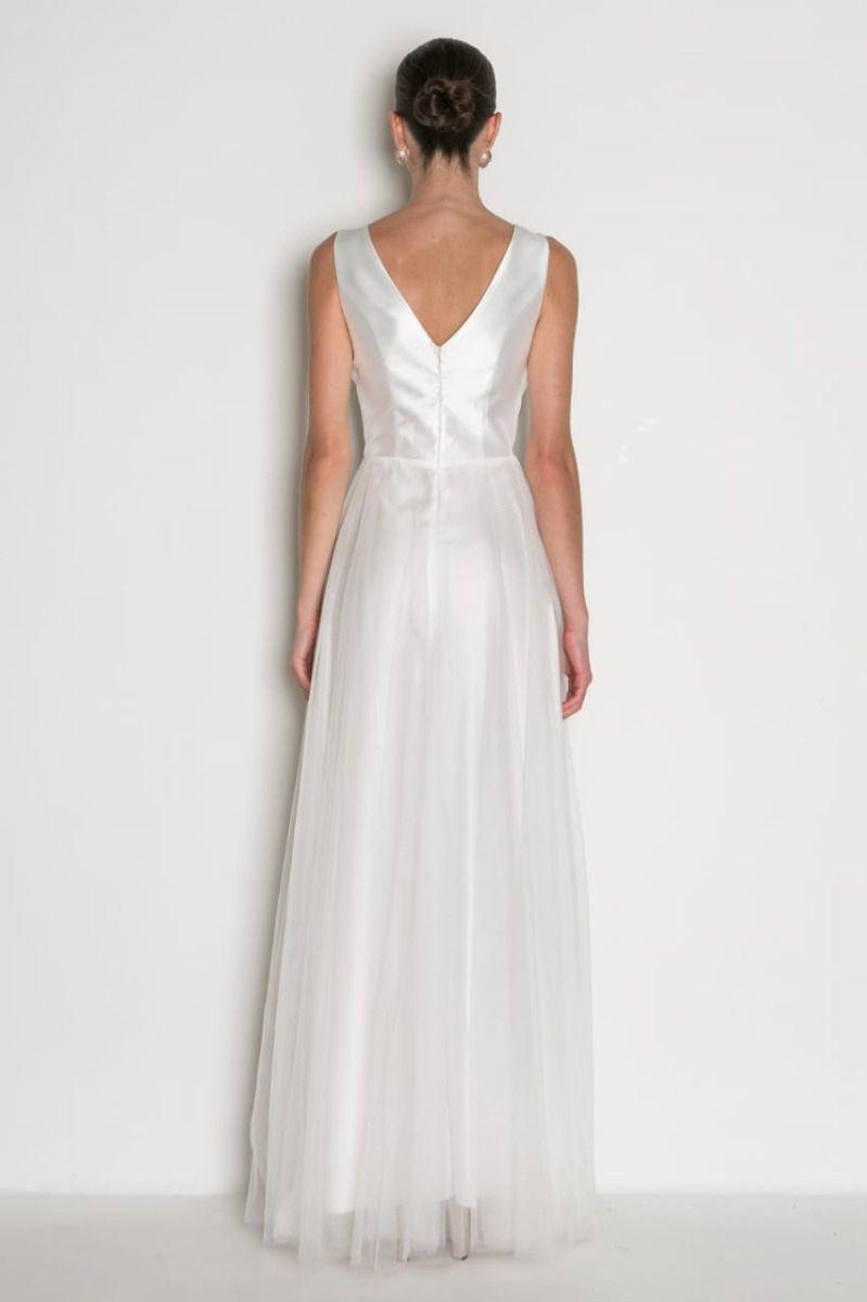 vestido de festa decote coração