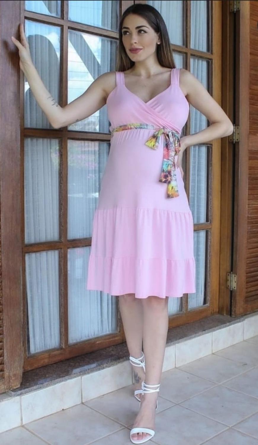 Vestido Soltinho Vestido De Festa Para Amamentar Vestido Mídi Godê