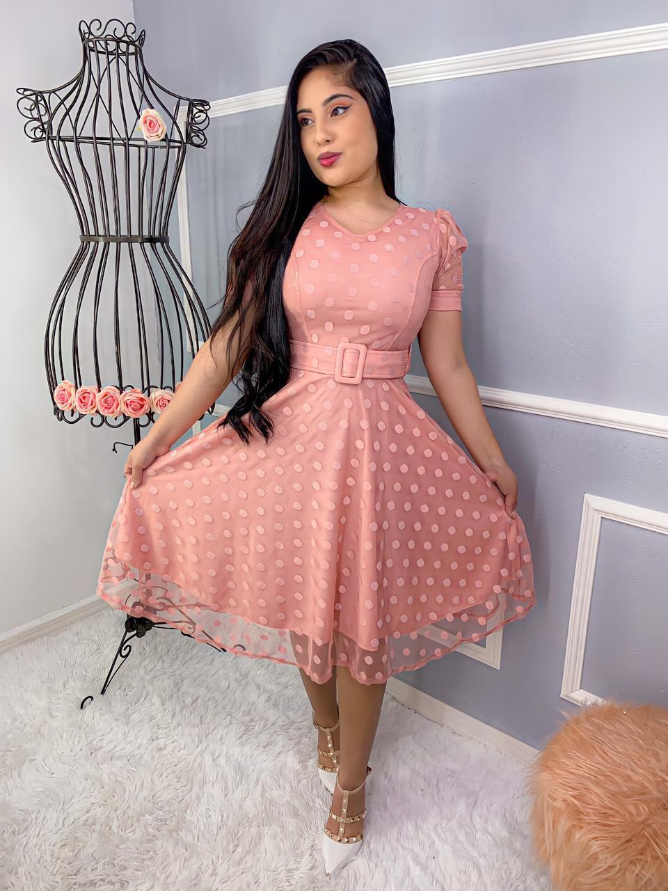 Vestido Rodado Midi Moda Evangelica Vestidos Midi Vestido Midi