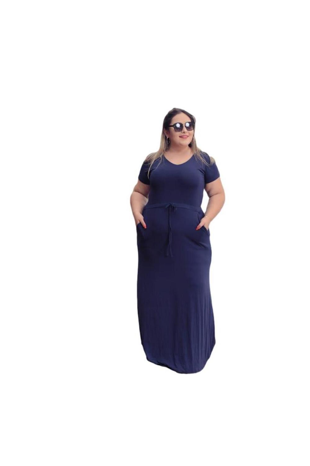 Vestido Gordinha Longo Plus Size Moda Comportado Evangelica - Elegance - Vestido  Plus Size Feminino - Magazine Luiza