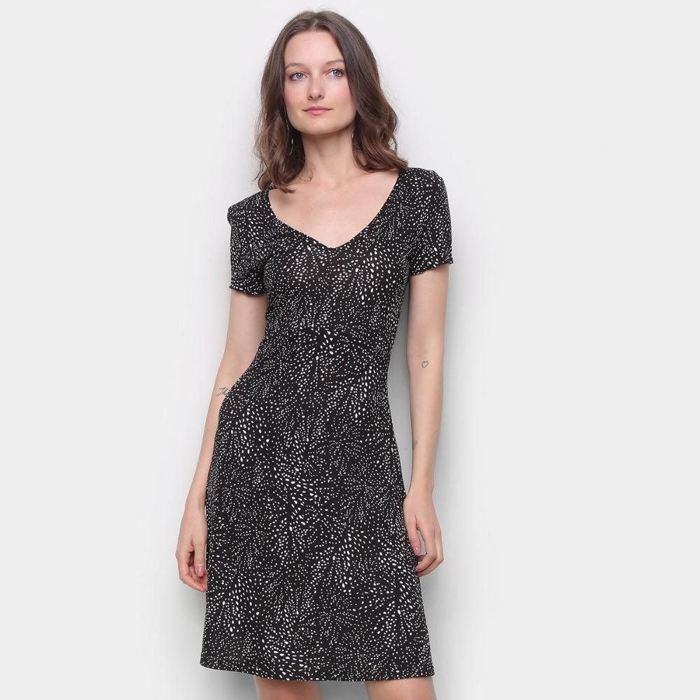 vestido estampado hering