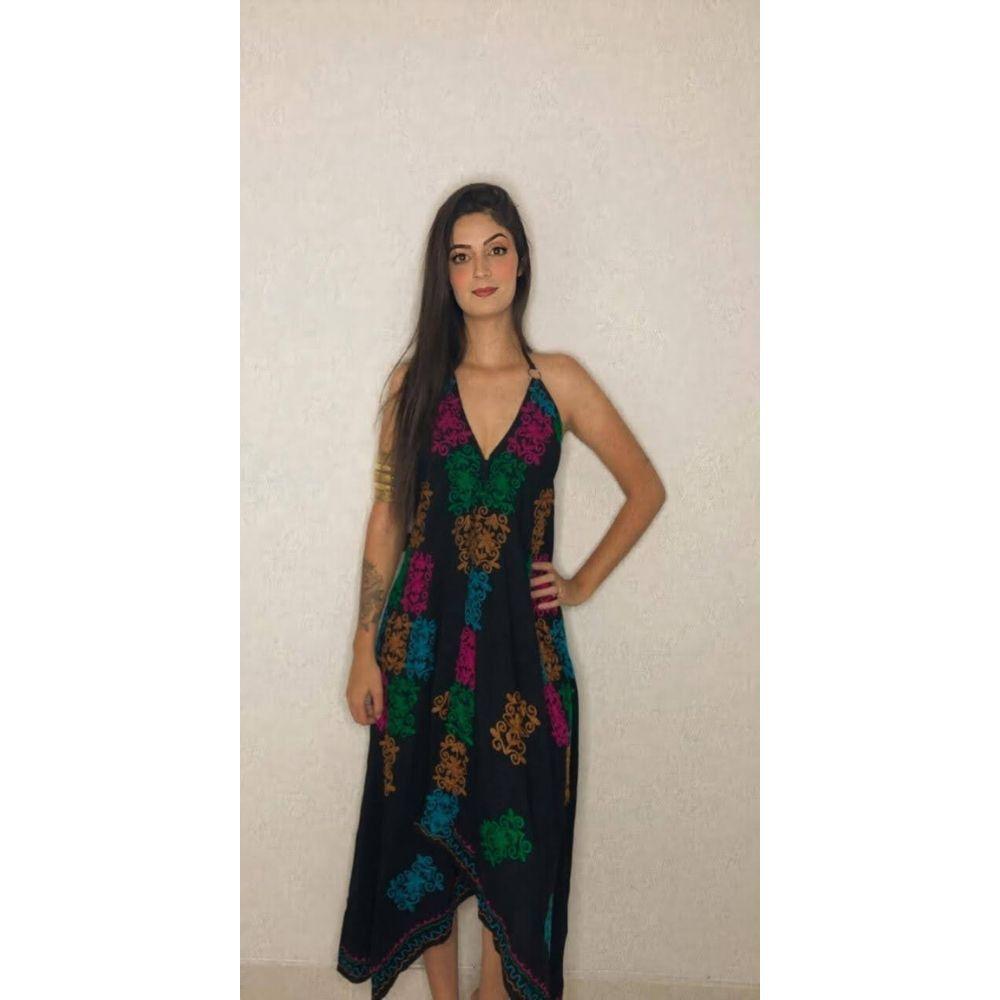 vestido indiano com pontas