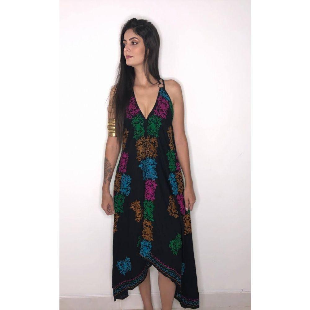 vestido indiano com pontas