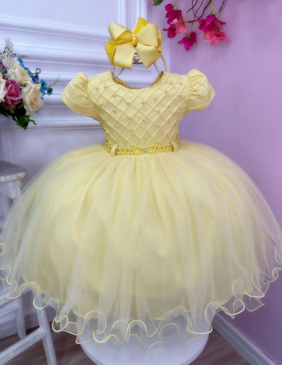 Vestido Amarelo Fotos De Vestido Da Bela Ea Fera Infantil Vestido - Main Image