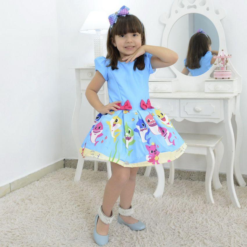 roupa baby shark menina
