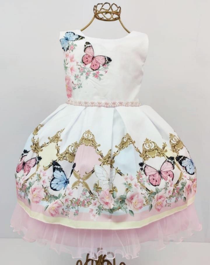 vestido borboleta 1 ano