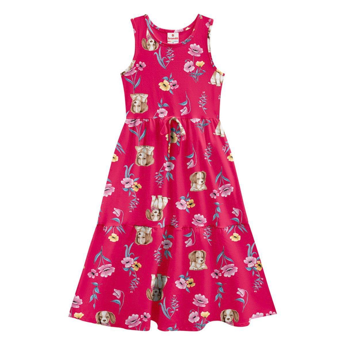 vestido longo infantil brandili