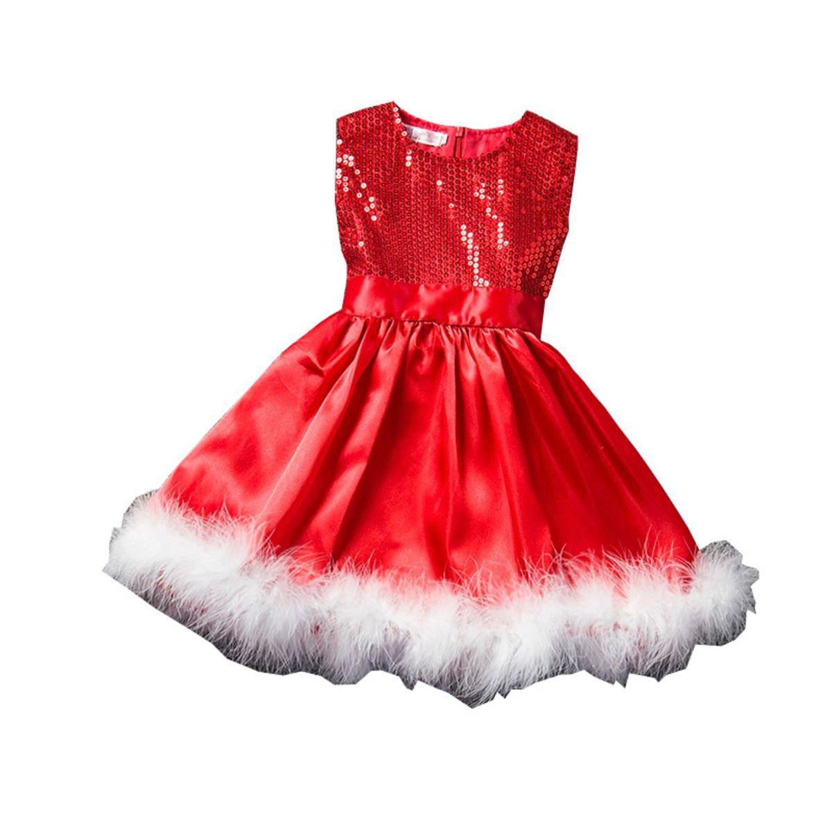 vestido infantil vermelho natal