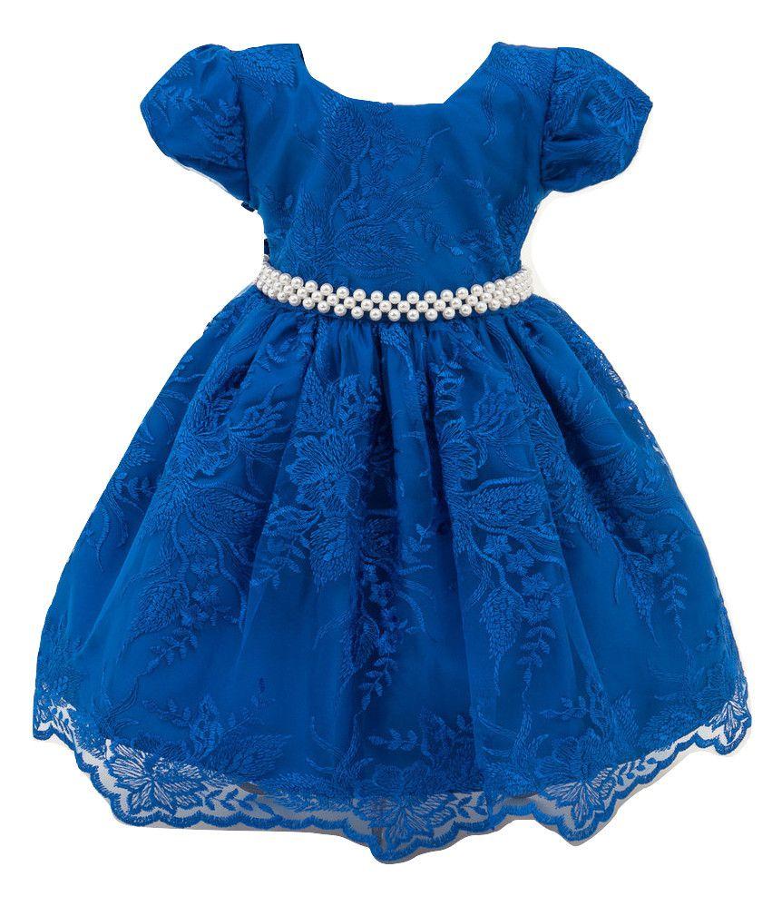 vestido azul royal infantil princesa