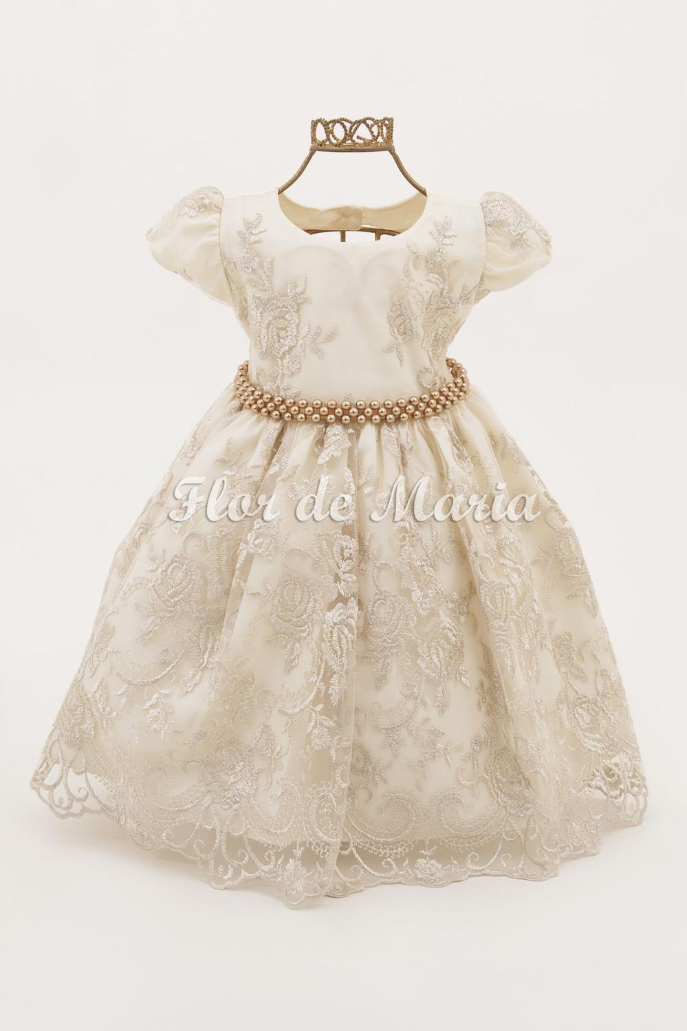Daminha Florista Vestido De Daminha Bege Vestido Daminha Dourado