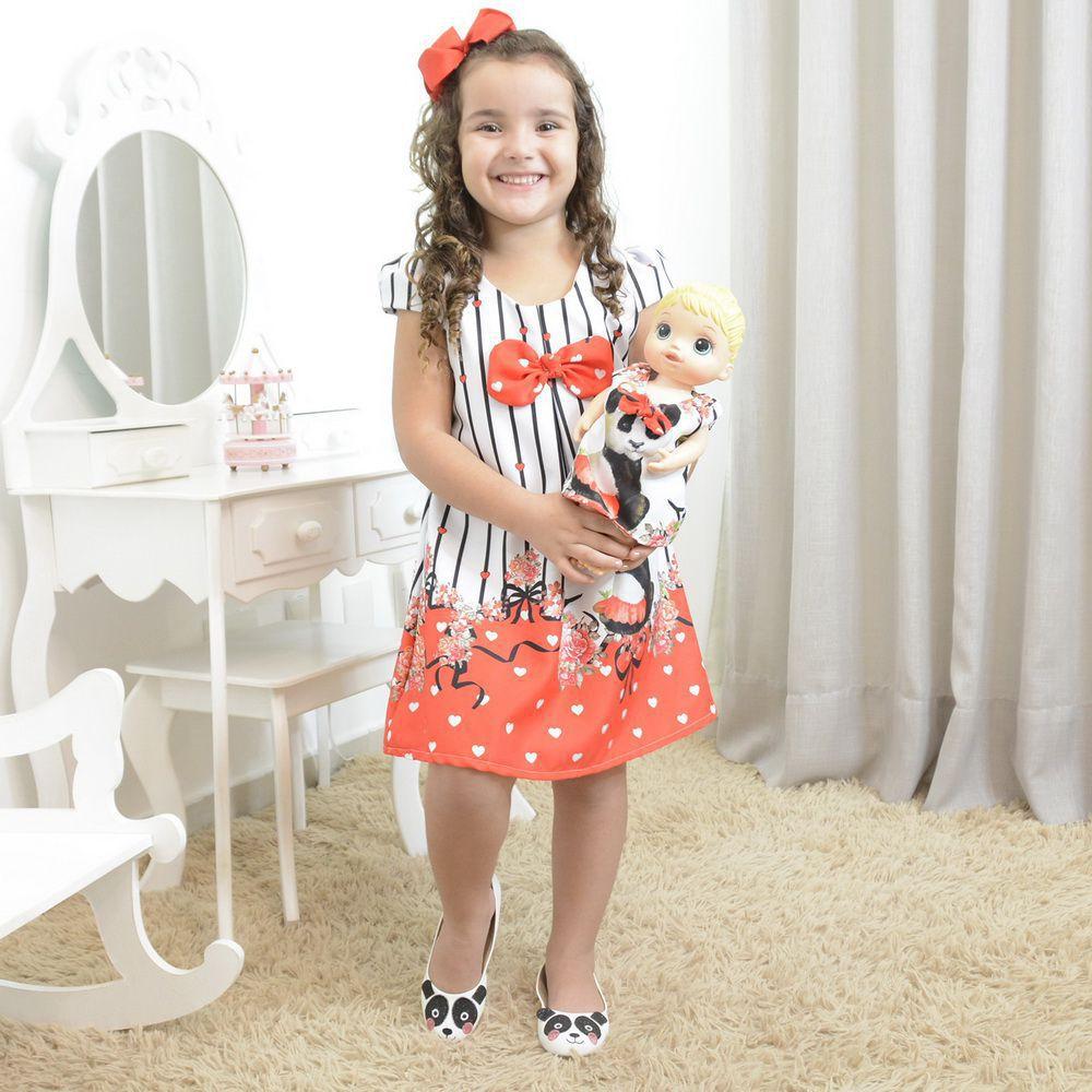 vestidos trapézio infantil