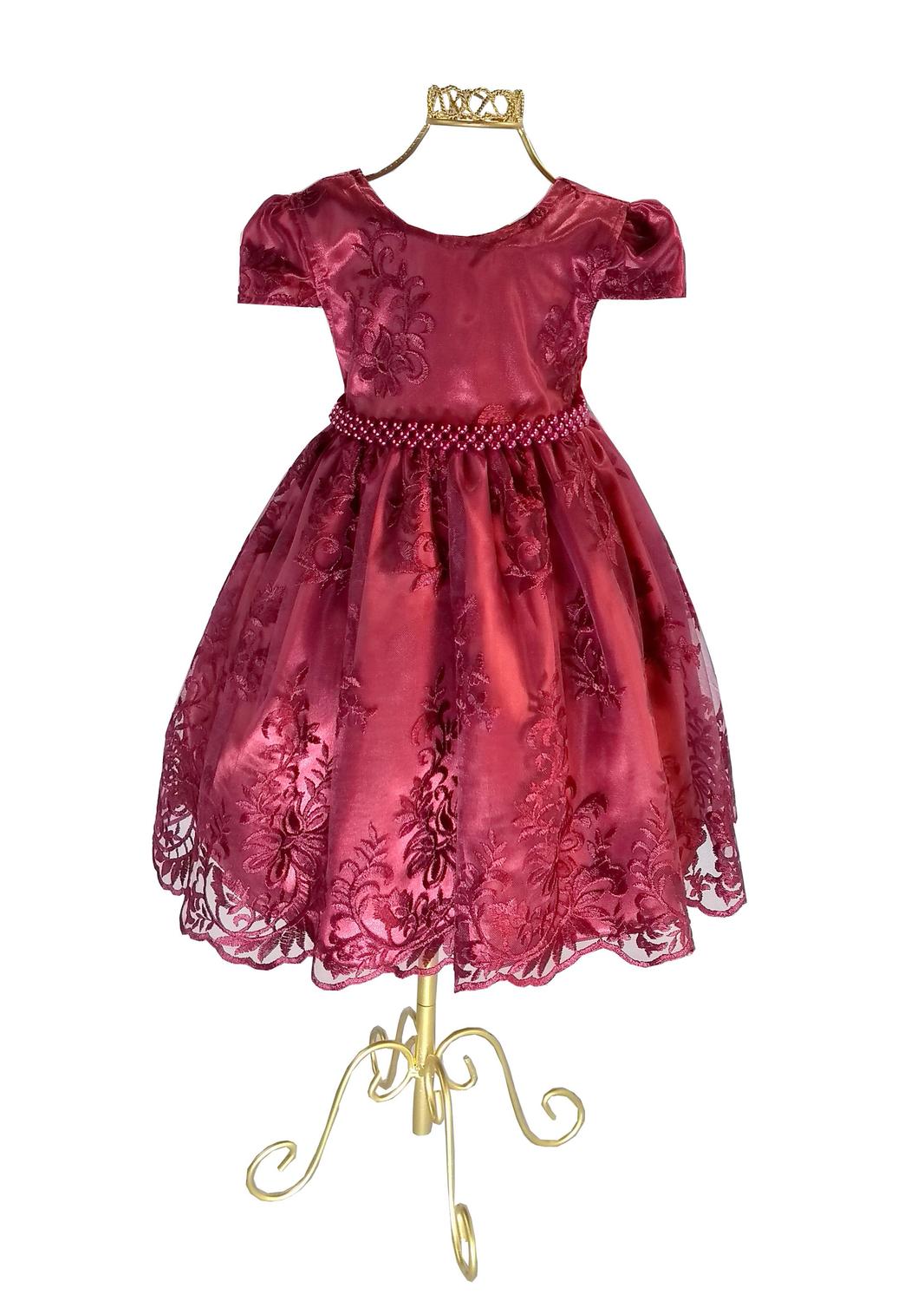 vestido infantil dama de honra estilo princesa