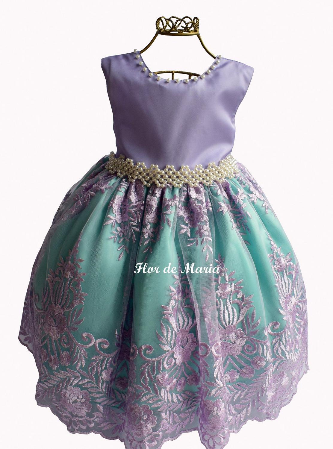 vestido sereia infantil