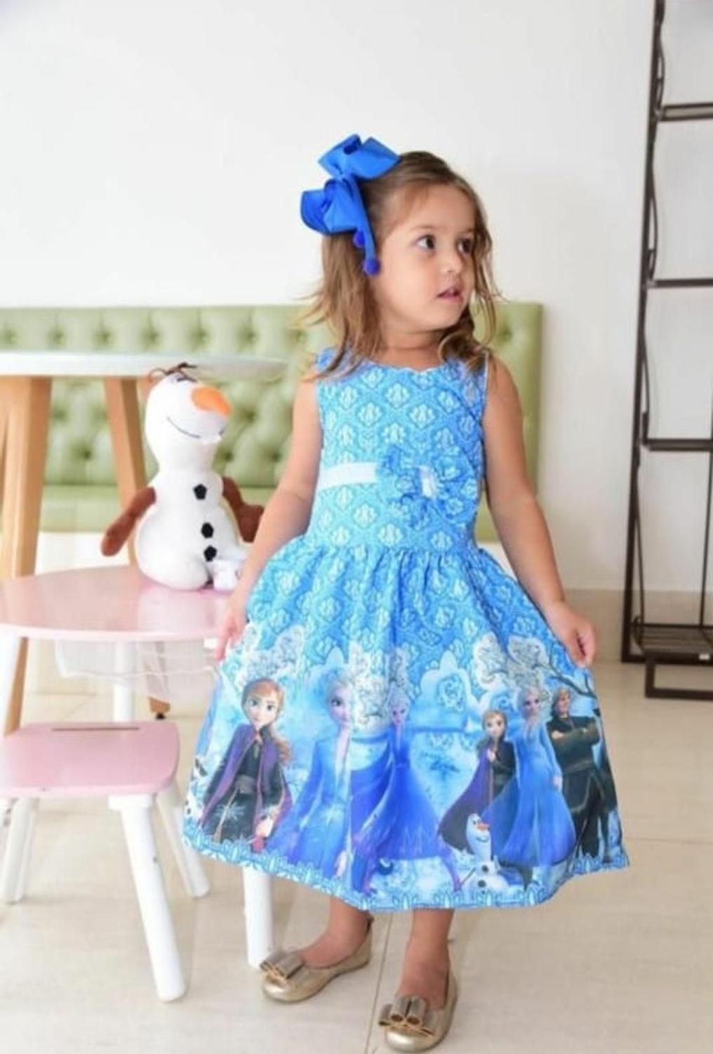 Vestido infantil Frozen (REF 17) - Top Estrela - Vestido Infantil -  Magazine Luiza