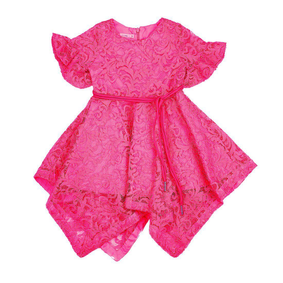 vestido de voal com renda