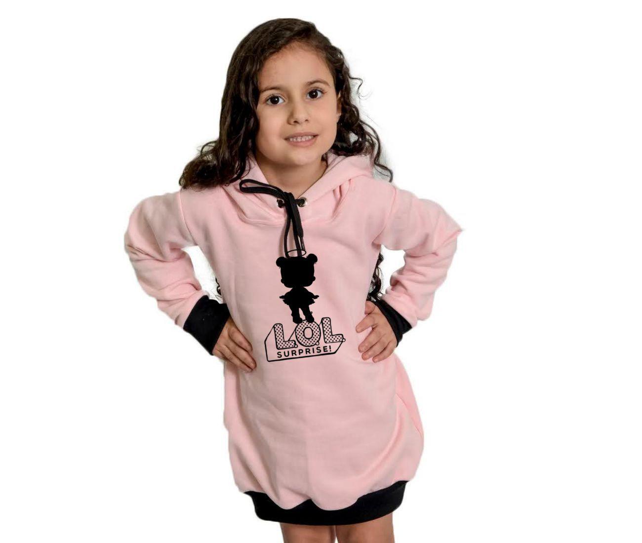 vestido com manga de boneca