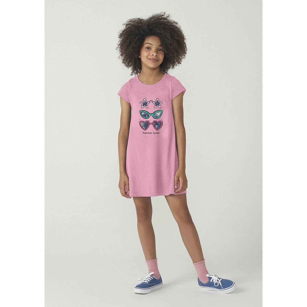 vestido t shirt hering