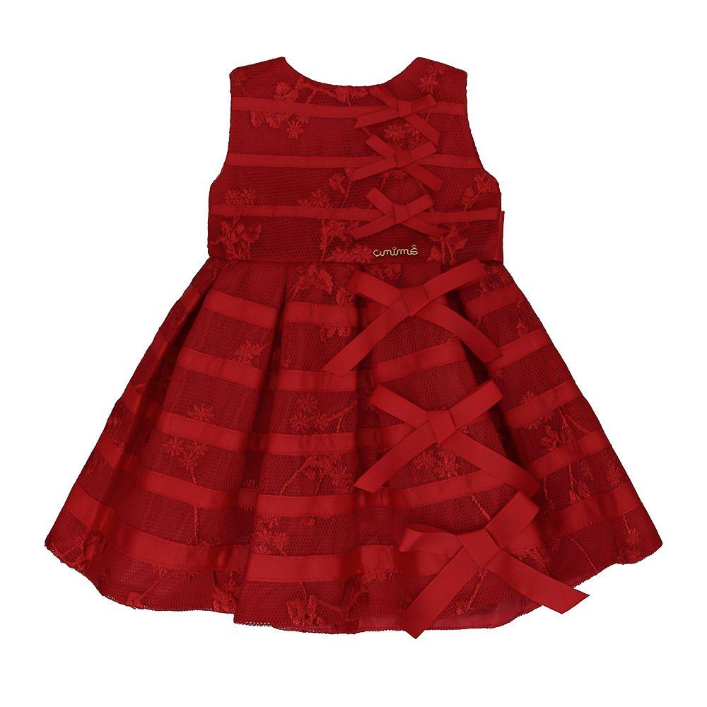 vestido com tela bordada