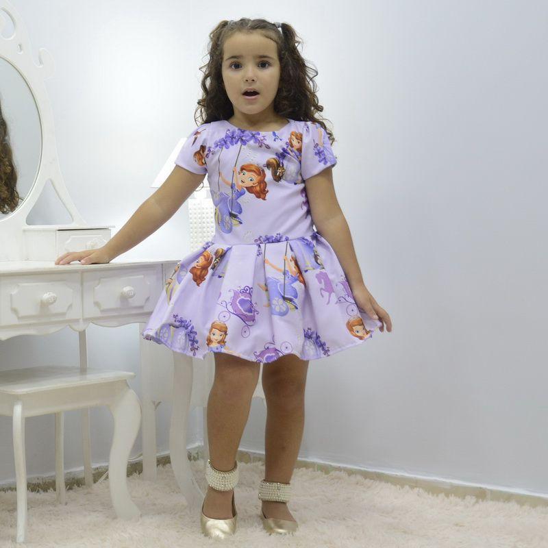 vestido princesa sofia 5 anos
