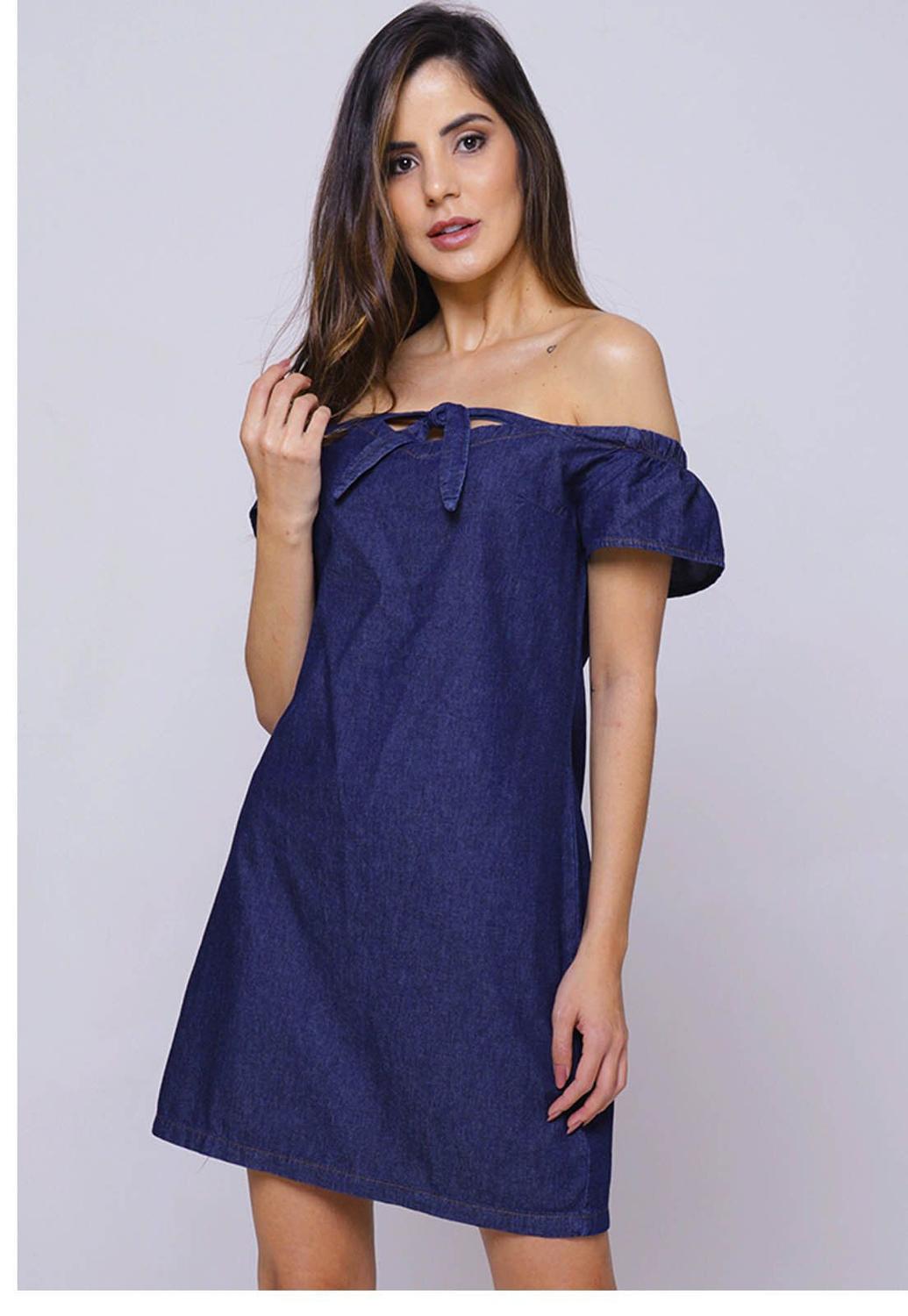 vestido ombro a ombro soltinho