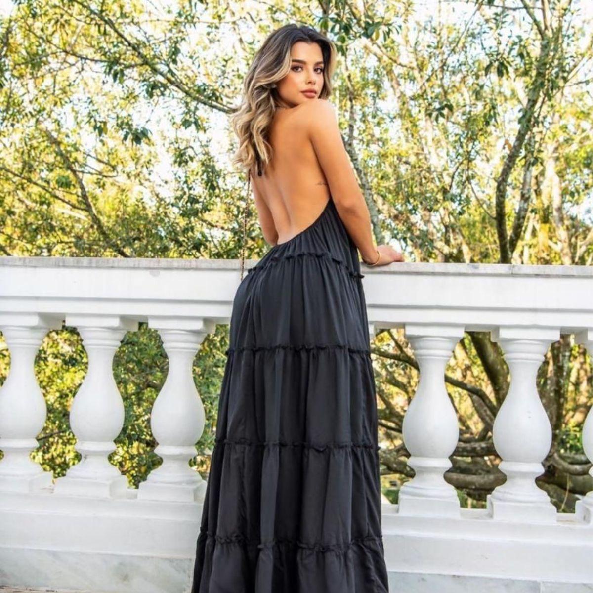 Vestido Longo Ano Novo Na Praia Look Looks Para Praia 2019 Look