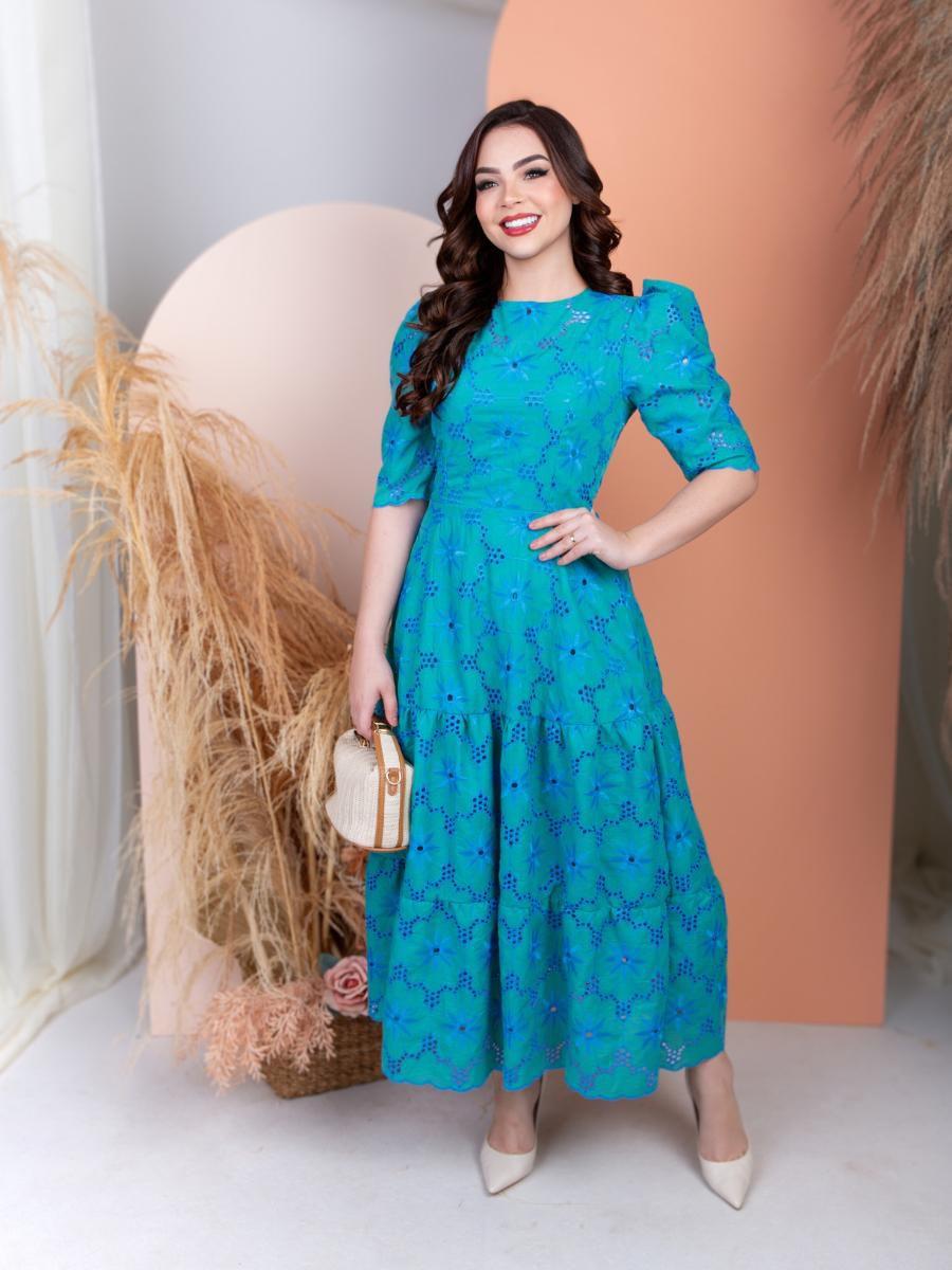 Malha Lese Sites Vestidos Moda Evangélica De Lese Vestido Midi