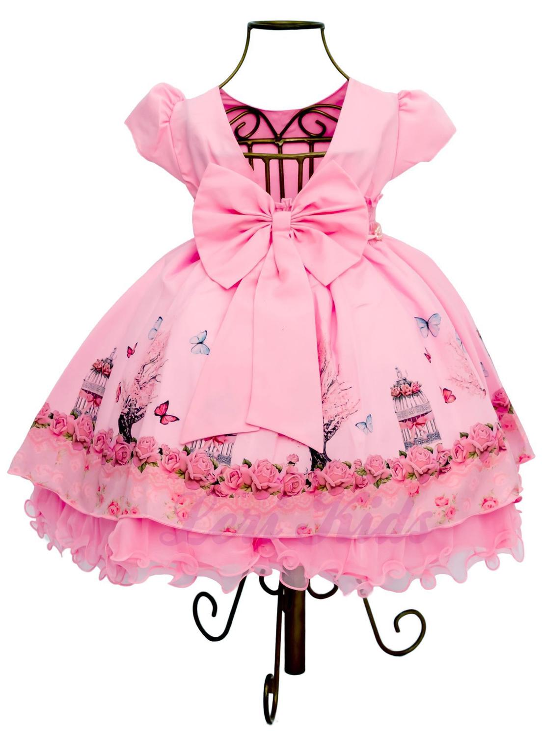 vestido de festa infantil tema jardim
