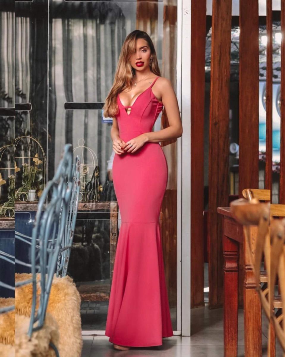 vestido longo sereia formatura
