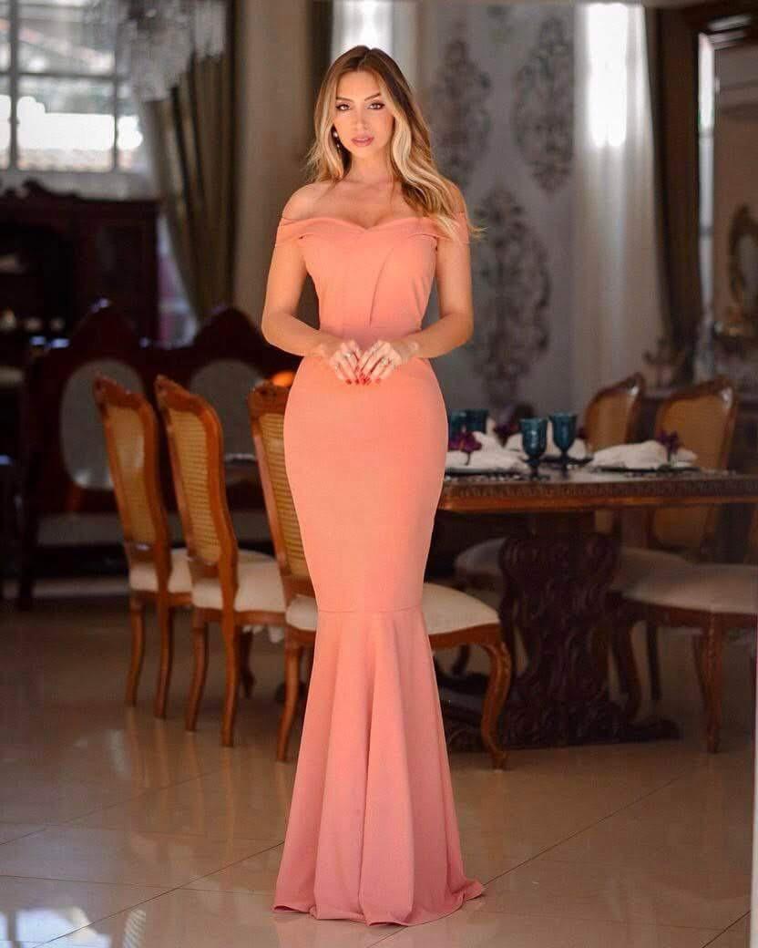 vestido de festa rose longo comprar