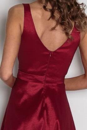 vestido mae do noivo vermelho