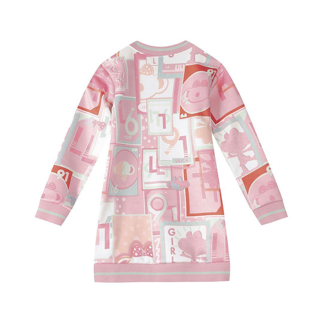 Vestido Manga Longa Lilica Ripilica Rosa - Vestido Infantil - Magazine Luiza