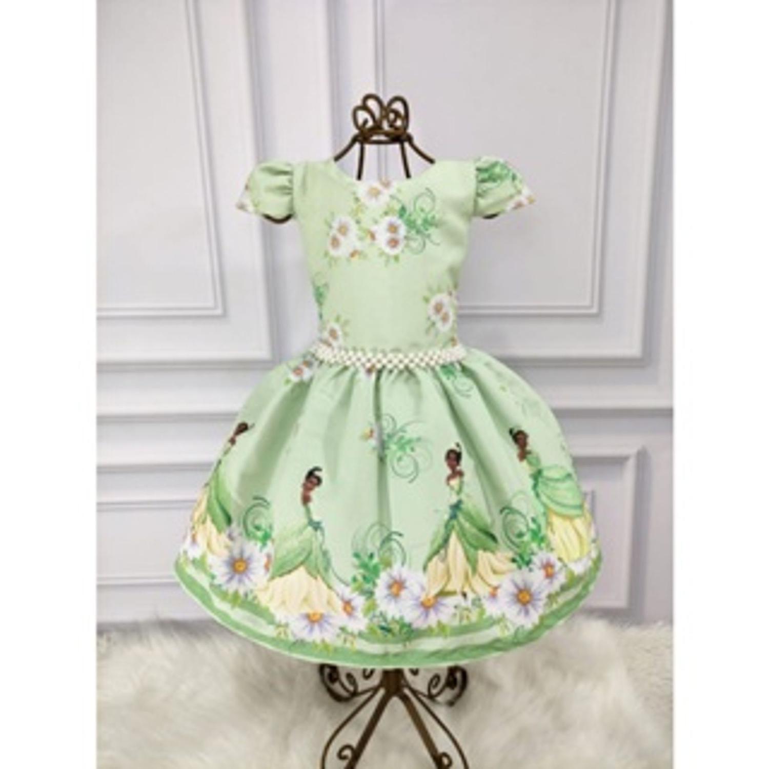 A Princesa E O Sapo Vestido Azul Tiana