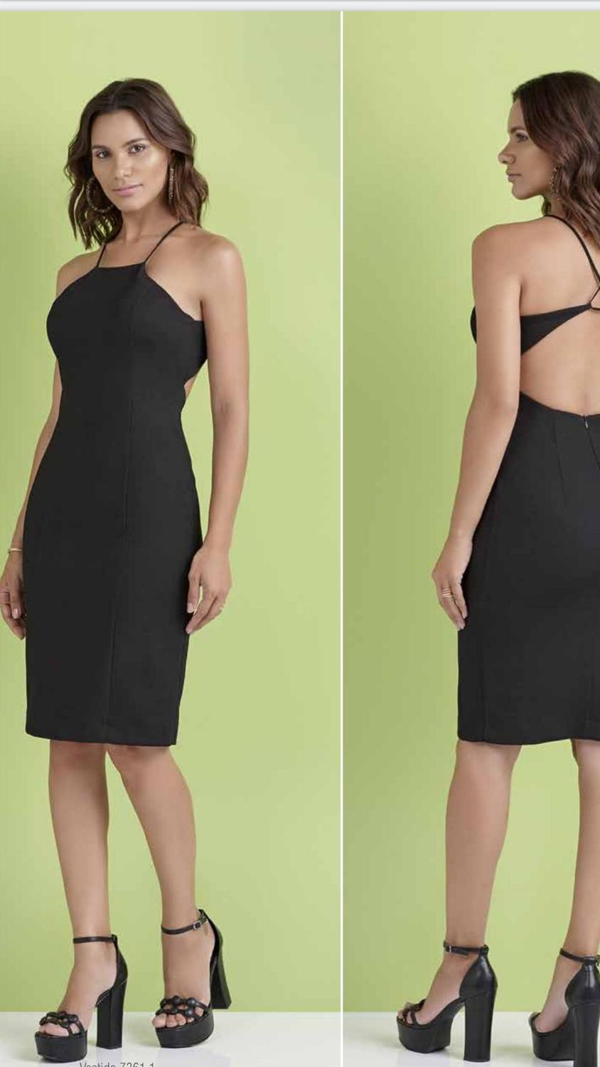 vestido de alça com bojo