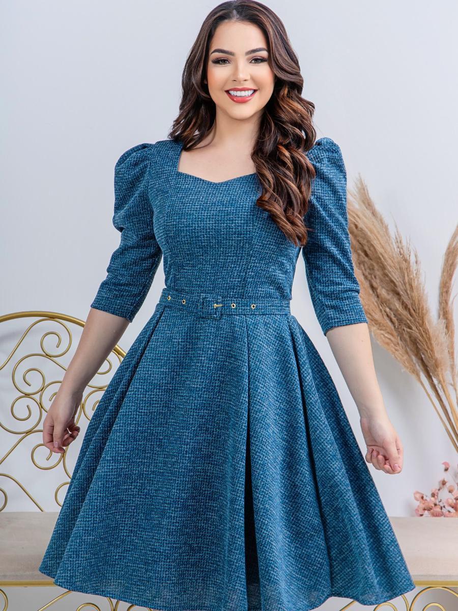 Vestido Godê Rodado Vestido Midi Rodado Comprar Hot Vestidos