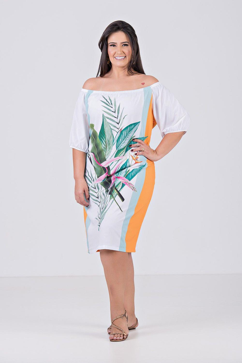 vestido midi de tecido