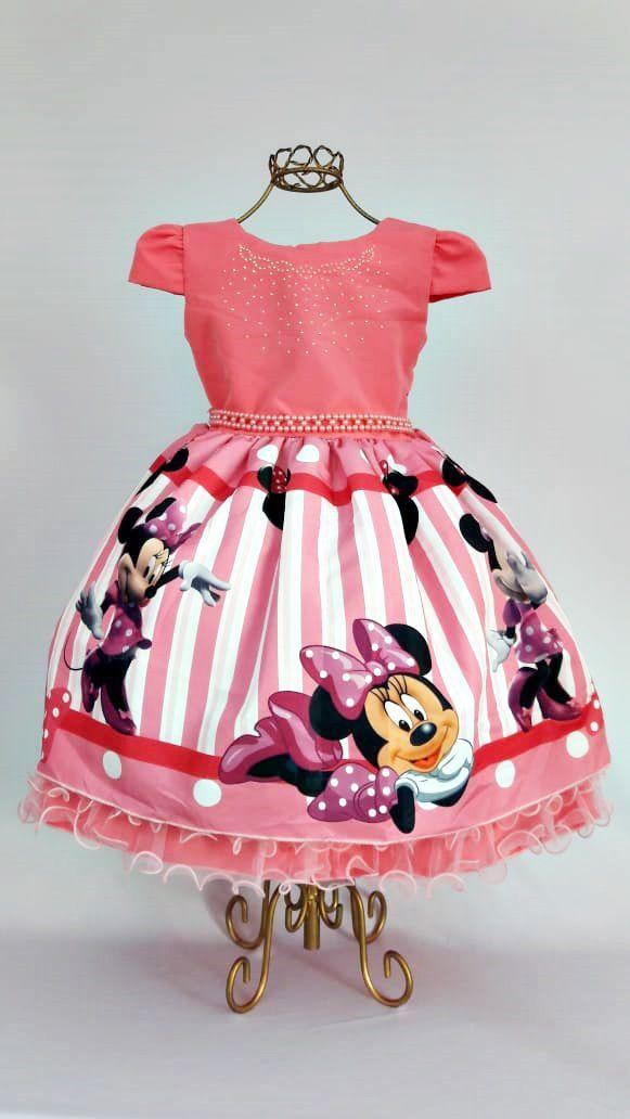 vestidos da minnie rosa para aniversario