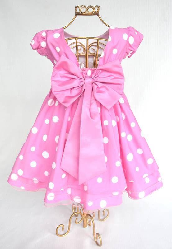 vestido de luxo minnie rosa