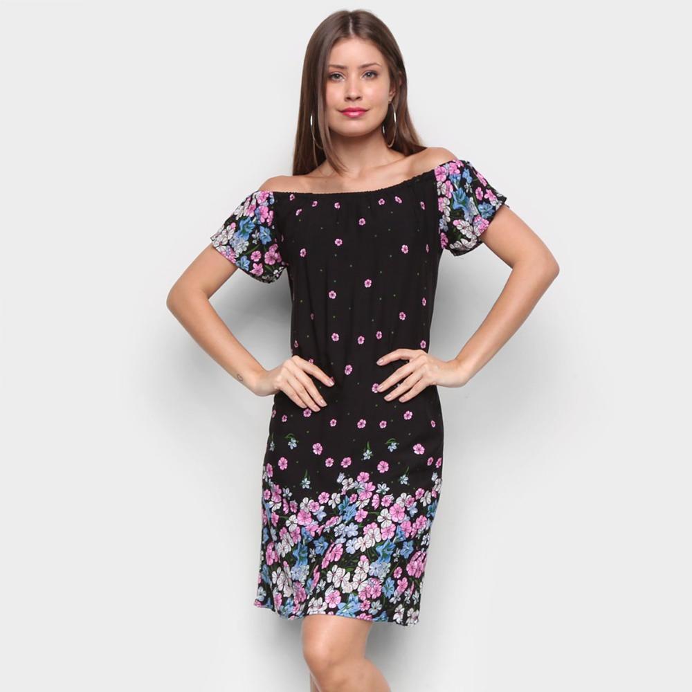 vestido evasê curto