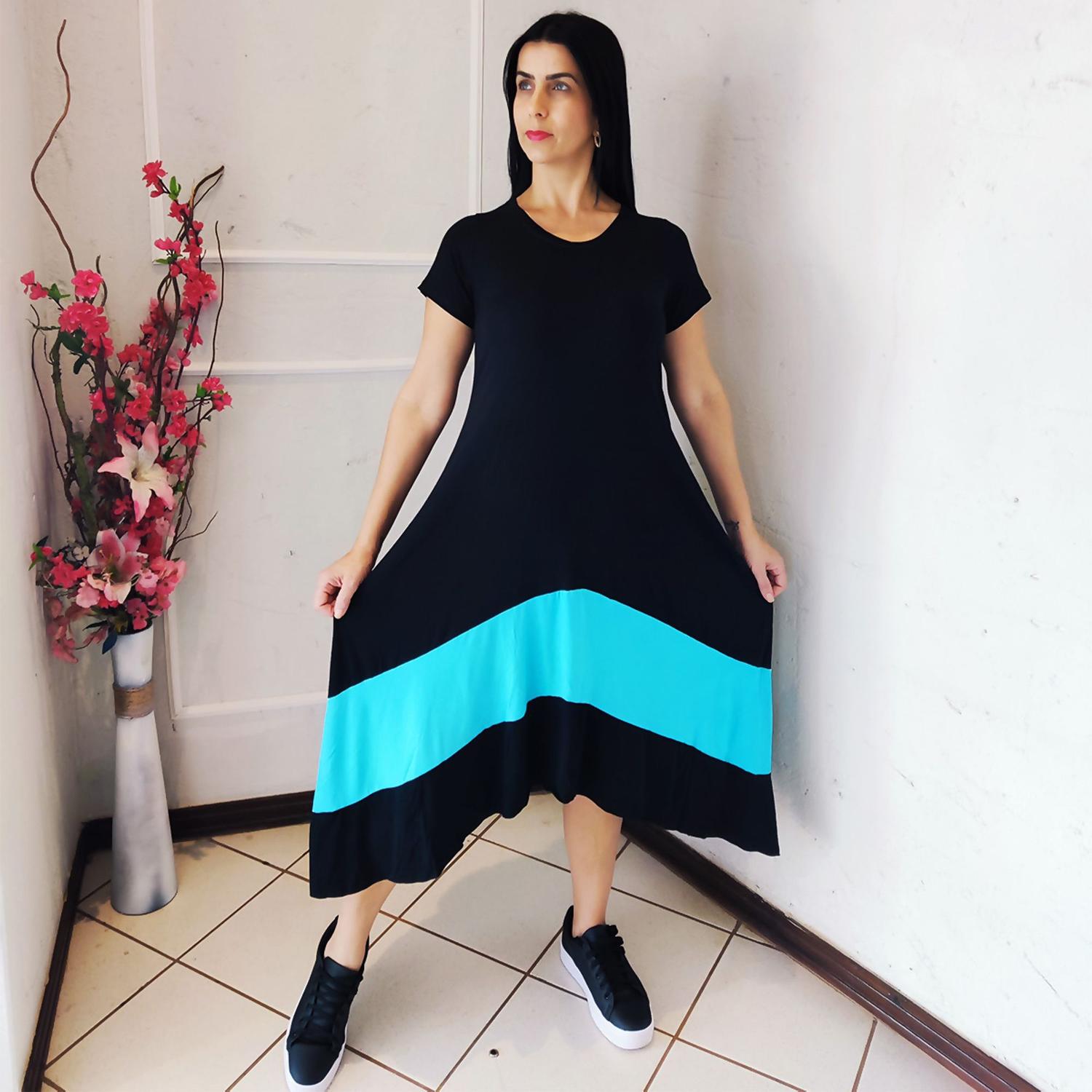 Vestido Plus Size Evangelico Mullet Soltinho Gestante de Ponta e