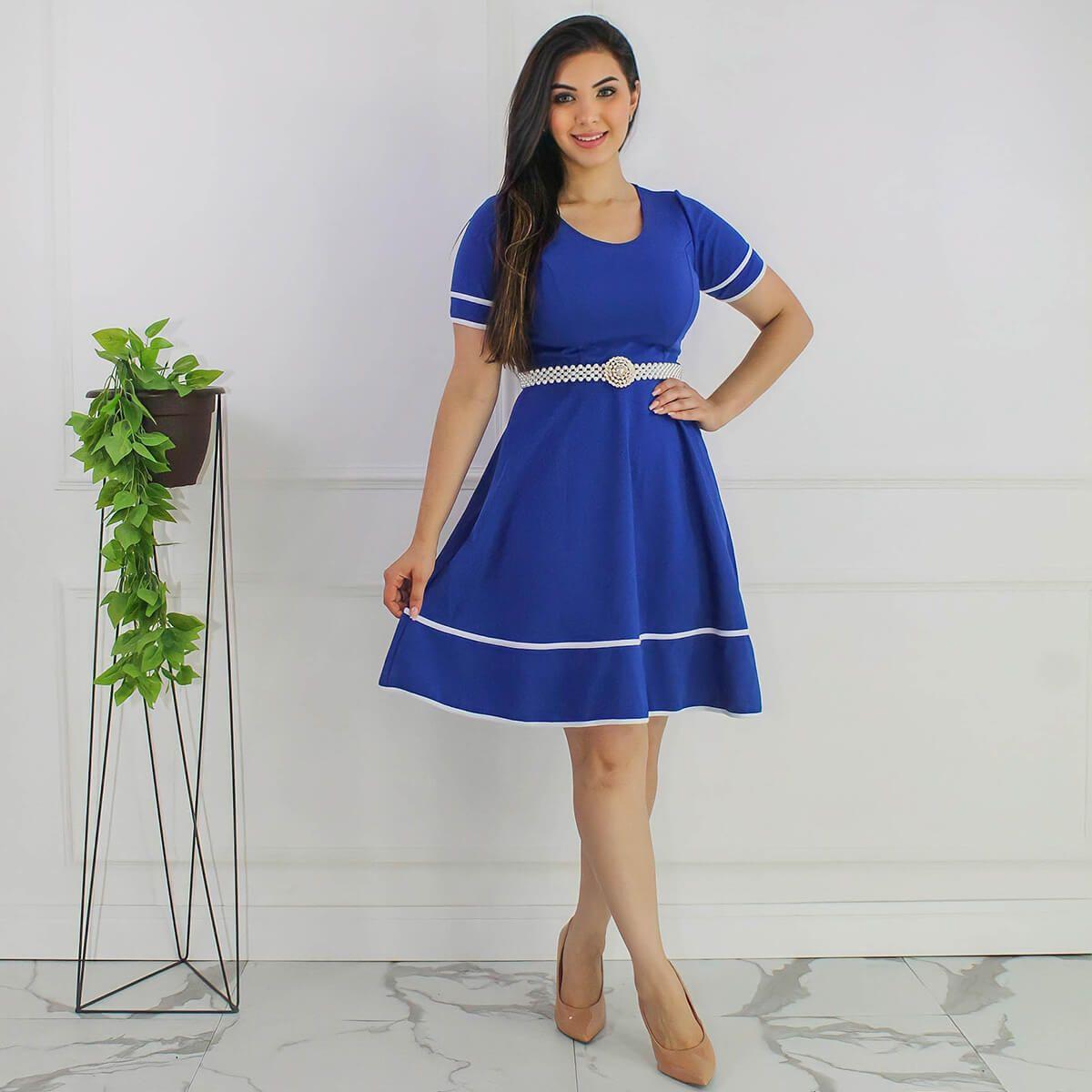 Vestido Midi Modelos De Roupas Para Congresso Vestido Rodado Lindo