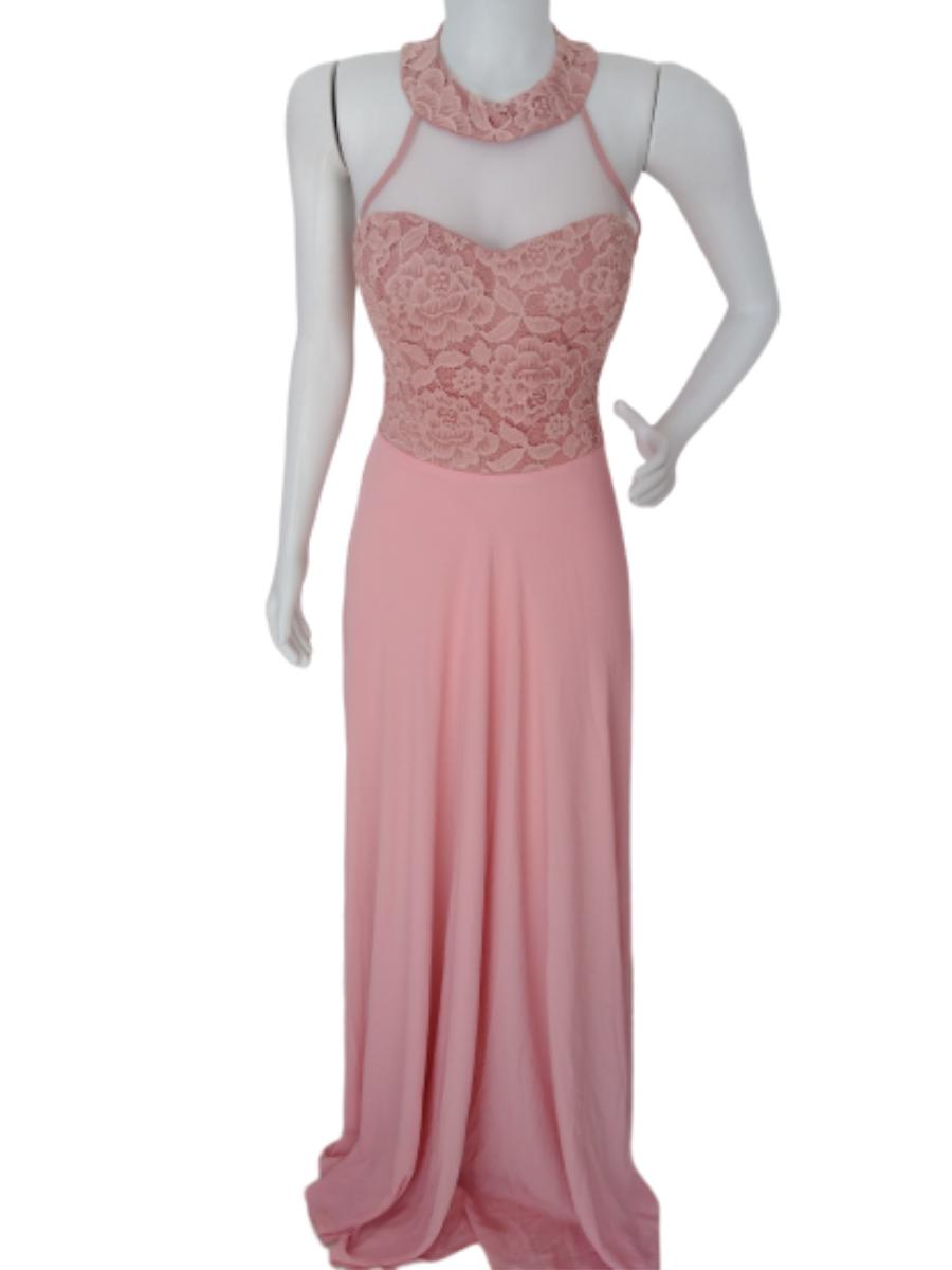 vestido de debutante rose gold