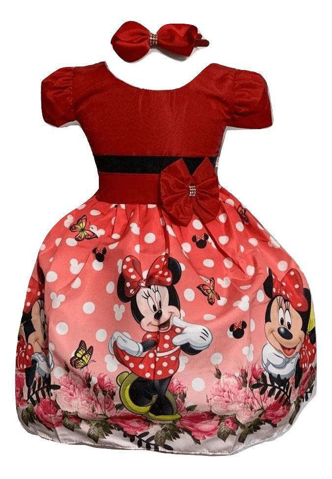 vestido tematico minnie
